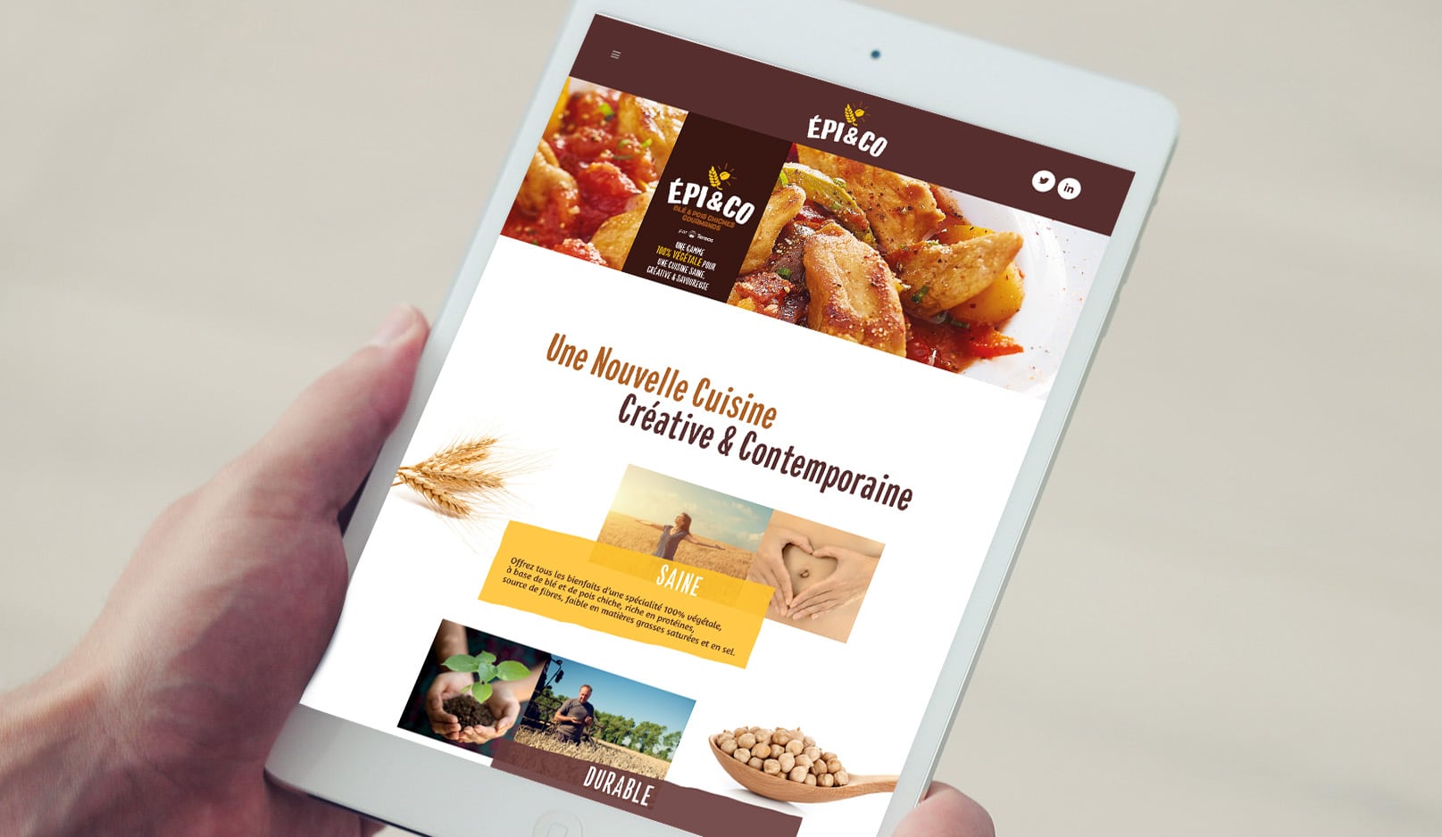EPI AND CO : Un site vitrine 100 % végétal - Agence Linéal
