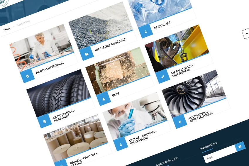 Création : site web pour NEXAIR : Agence Linéal