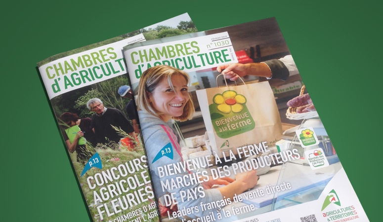 APCA : Élaboration de la ligne graphique du magazine de la Chambre d'Agriculture - Agence Linéal