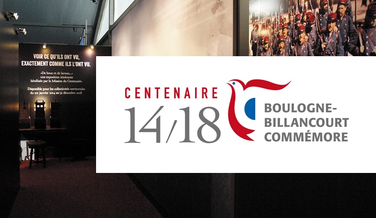 BOULOGNE-BILLANCOURT : Création d'un label pour le centenaire de la 1ère guerre mondiale pour la ville de Boulogne-Billancourt - Agence Linéal