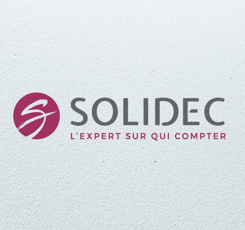 SOLIDEC : Avec la refonte graphique du logo, nous avons également proposé une baseline donnant du caractère à l'entreprise - Agence Linéal